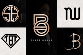 do luxury, fashion, clothing brand, initials, monogram logo