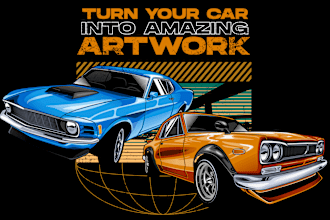 turn your car into eye catching graphic art for print