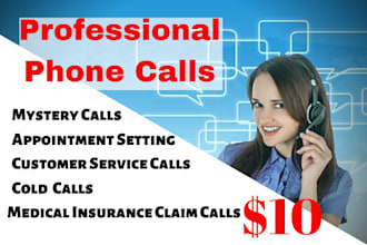 make professional phone calls for you