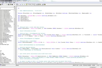 create sql query and database