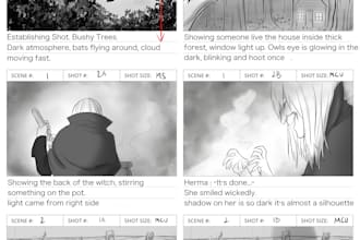 Top 10!  do storyboarding based on your script