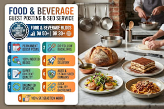 write food guest posts da58 blog off page SEO