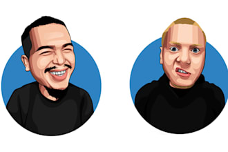 draw big head cartoon portrait from your photo