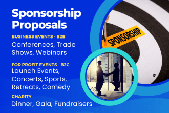 create an event sponsorship proposal and sales strategy