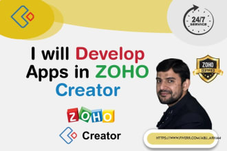 build zoho creator apps, zoho forms integrate with CRM