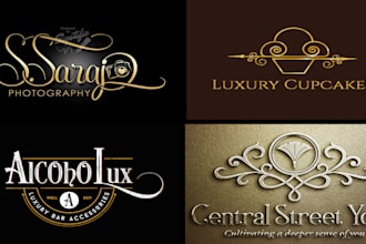do modern elegant and luxury brand logo design