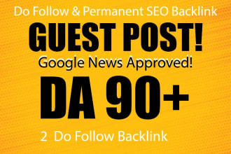 write and publish premium guest post campaign for your website