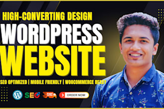 build a high converting wordpress website, woocommerce store, or landing page