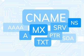 setup a, cname, txt, ns, mx, spf, dkim, dmarc dns records