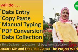 do typing job, convert PDF to word or excel and create pdf fillable form