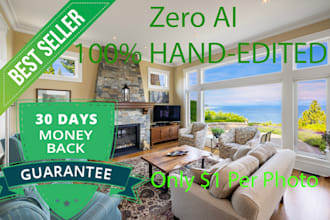 do hdr and flash real estate photo editing within 12 hours