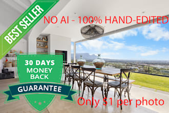 do hdr and flash real estate photo editing within 12 hours