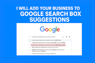 add your business to google search box suggestions