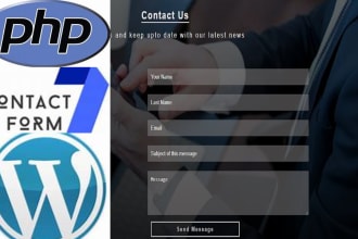 fix create php,HTML contact form,cf7,wordpress form