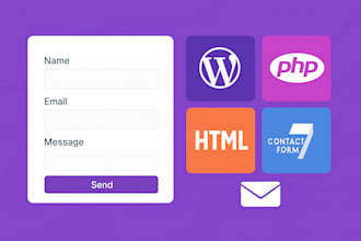 fix create php,HTML contact form,cf7,wordpress form
