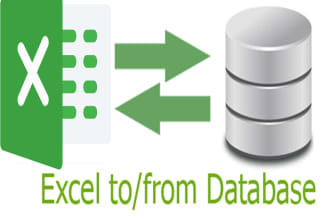 import and export database to excel and excel to database