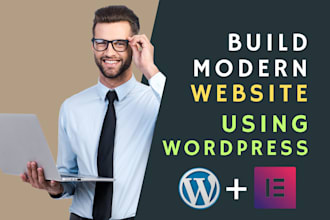 build modern website design using wordpress elementor pro