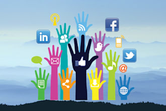 create social media account pages and connect them all