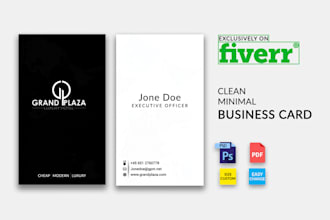 design minimalist business card