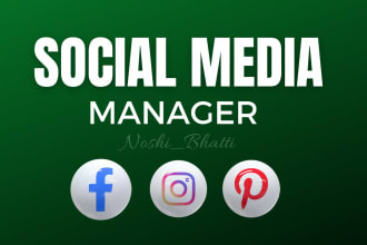 be your social media manager and content creator