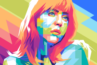 make your photo into wpap pop art portrait