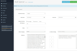 customize or develop  bulk special price module in opencart