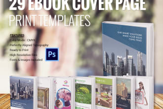 create an awesome and eye catchy book cover page