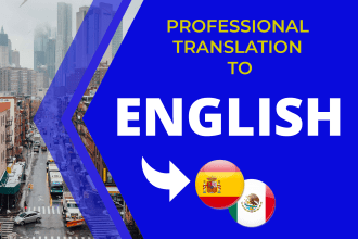 professionally translate your texts from spanish to english