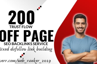 build 200 trust flow off page SEO backlinks service profile link building