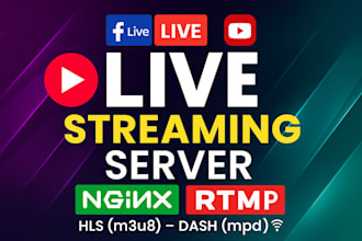 setup rtmp live streaming server