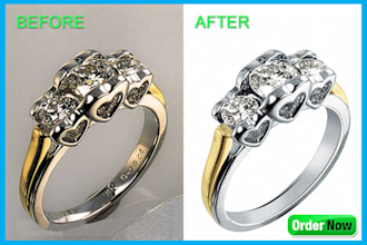 do jewelry retouching and background removal