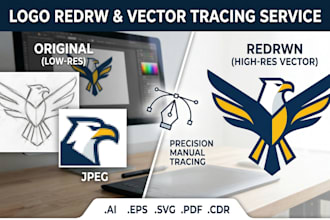redraw your logo to high resolution