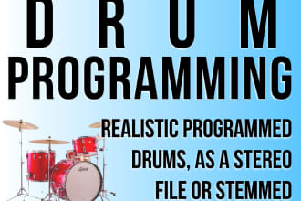 create realistic programmed drums or percussion