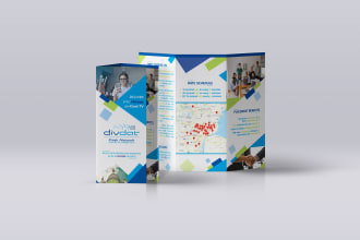 design amazing bifold and trifold brochure
