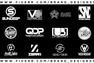 design modern dj band typography and text or business logo