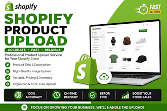 upload products to your shopify store with SEO and variants