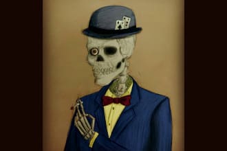 draw your creepy cartoon character