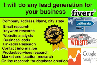 do lead generation, web scrapping and data extraction