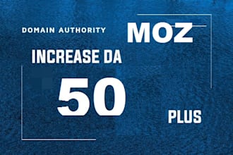 increase moz da 50 with do follow quality backlinks