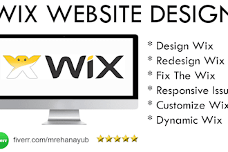 design redesign fix custom  wix website wix store