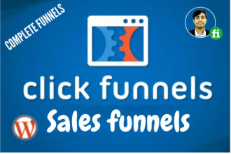 build sales funnel, landing page in clickfunnels or wordpress