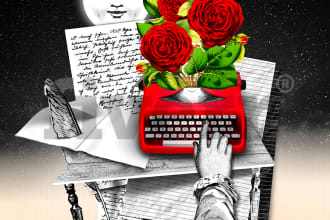 create an original and surreal digital composition