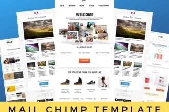 design a responsive beautiful mailchimp template