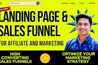 create clickbank affiliate marketing sales funnel landing page affiliate website