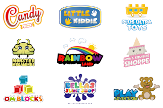do baby product, fun, children, kids toy store or shop logo
