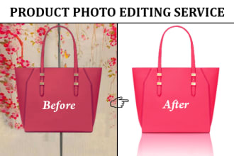 do product photo editing and retouching, photo background removal