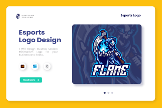 design esport logo overlay for gamers and twitch  streamers