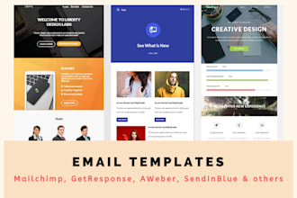 create editable HTML email template and configure email marketing campaign
