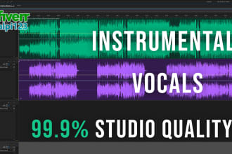 remove, isolate or extract vocals with the best method for instrumental