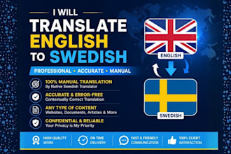 translate english to swedish manually with native quality